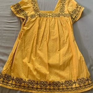 Yellow Mexican style dress